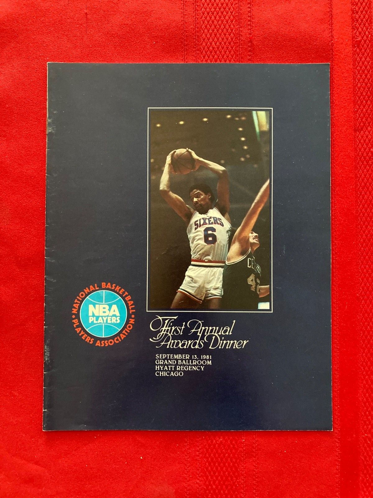 1981 NBPA First Annual Awards Dinner program / NBA / Big O / Erving / Magic