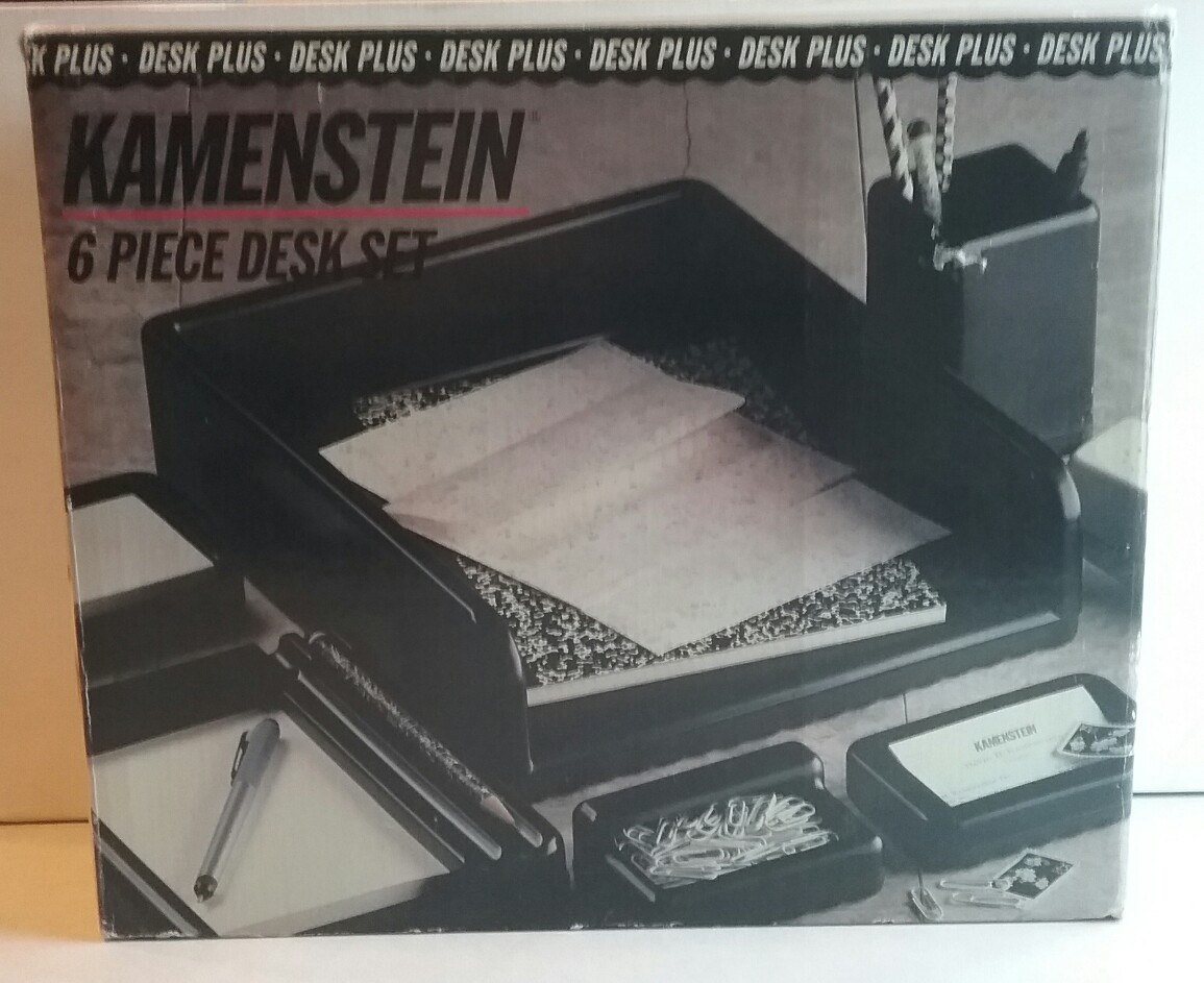Kamenstein 6 Piece Desk Organization Set (Black)