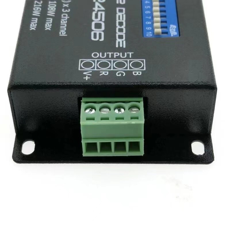 DMX 512 Decoder driver DMX512 PX24506 RGB LED controller for 12V/24V strip modul