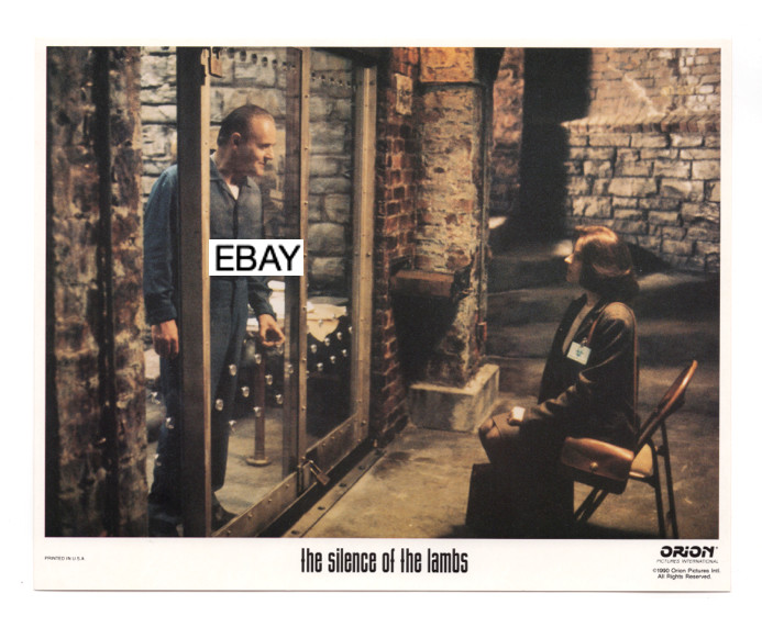 SILENCE OF THE LAMBS 1990 ORIGINAL MOVIE LOBBY CARD HORROR HANNIBAL LECTER