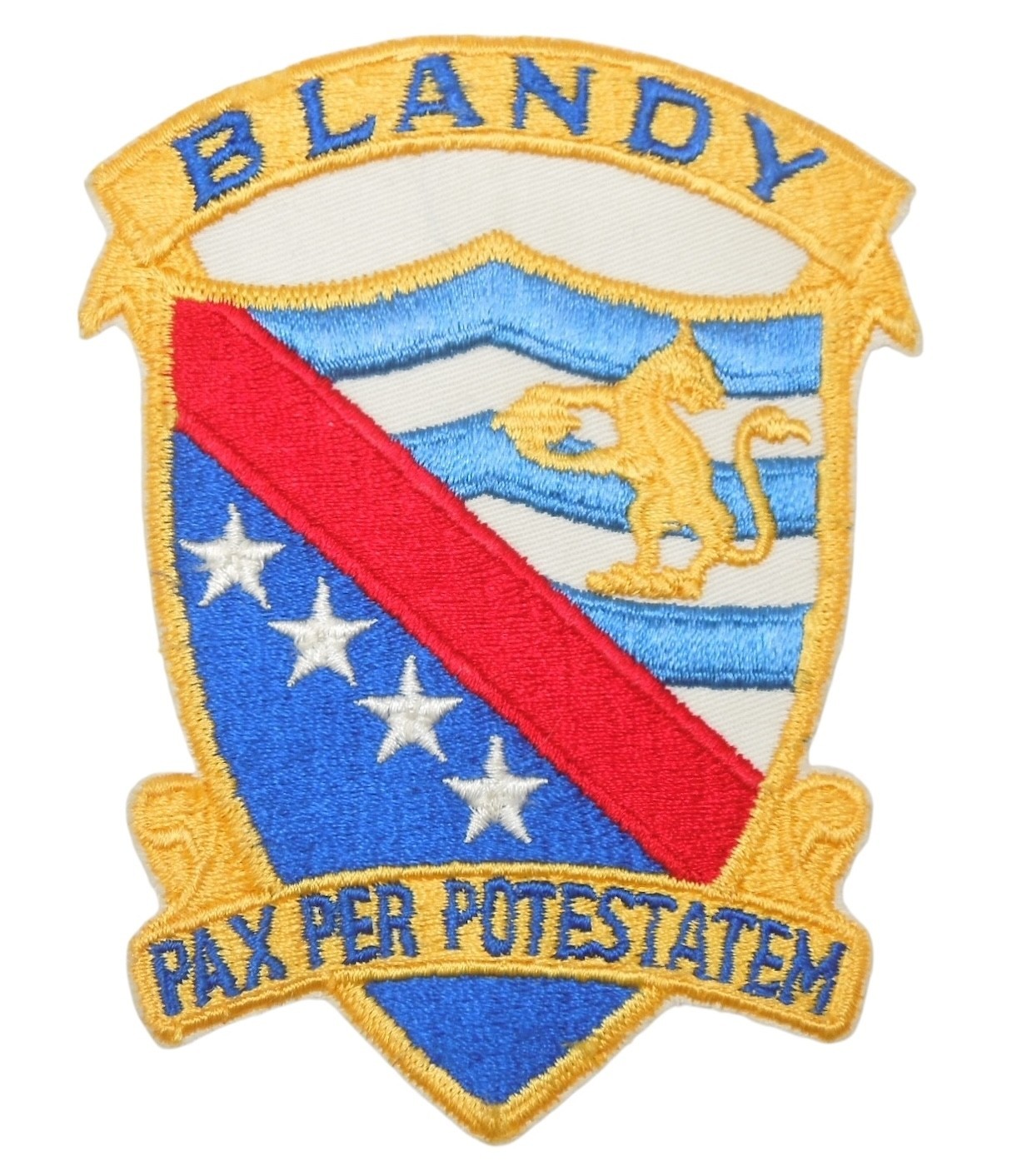 Original Vietnam War US Navy Patch USS Blandy Pax Per Potestatem AC6