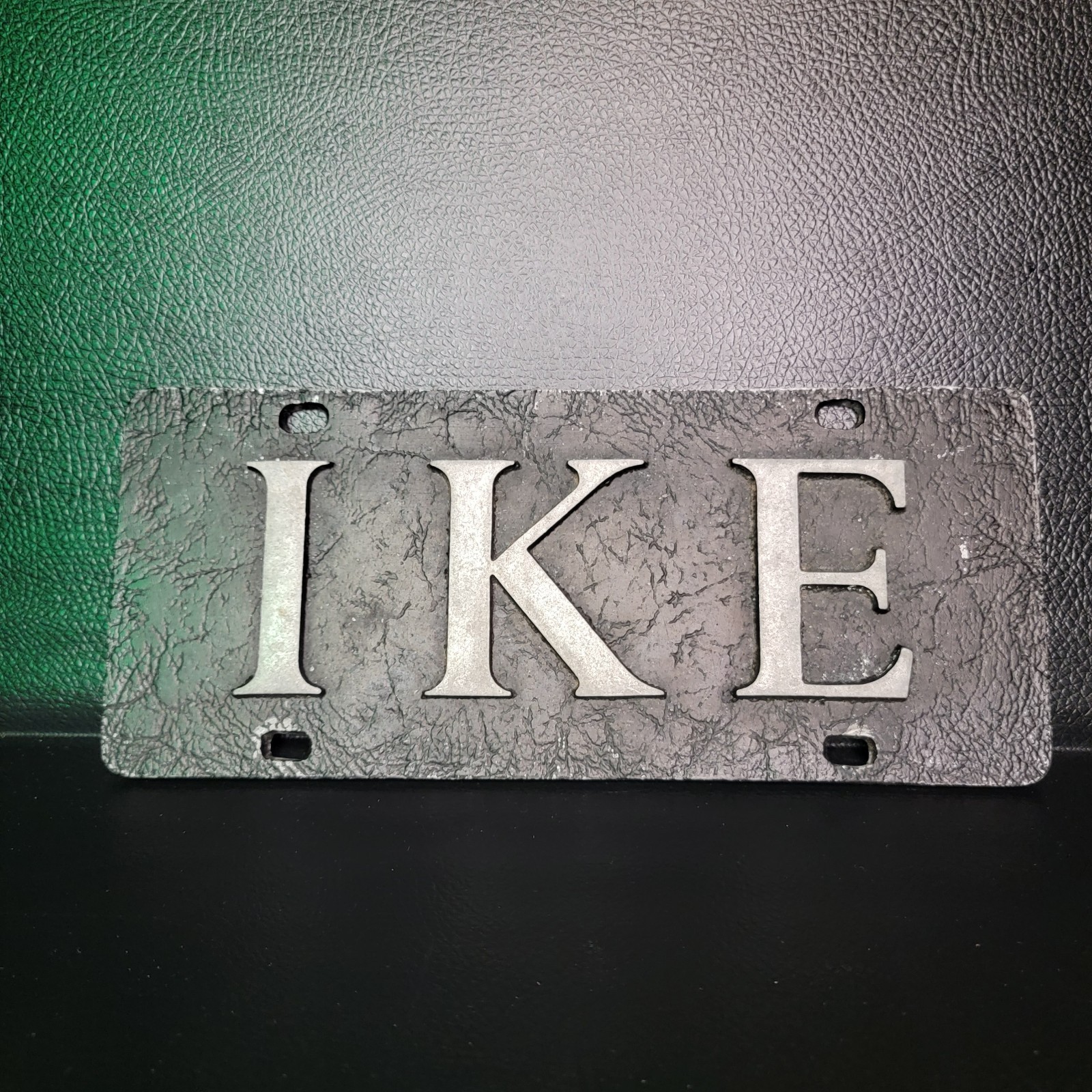 Rare Steel 1952 I Like Ike License Plate PARADE PLATE "IKE" 1 OF 1 Eisenhower***