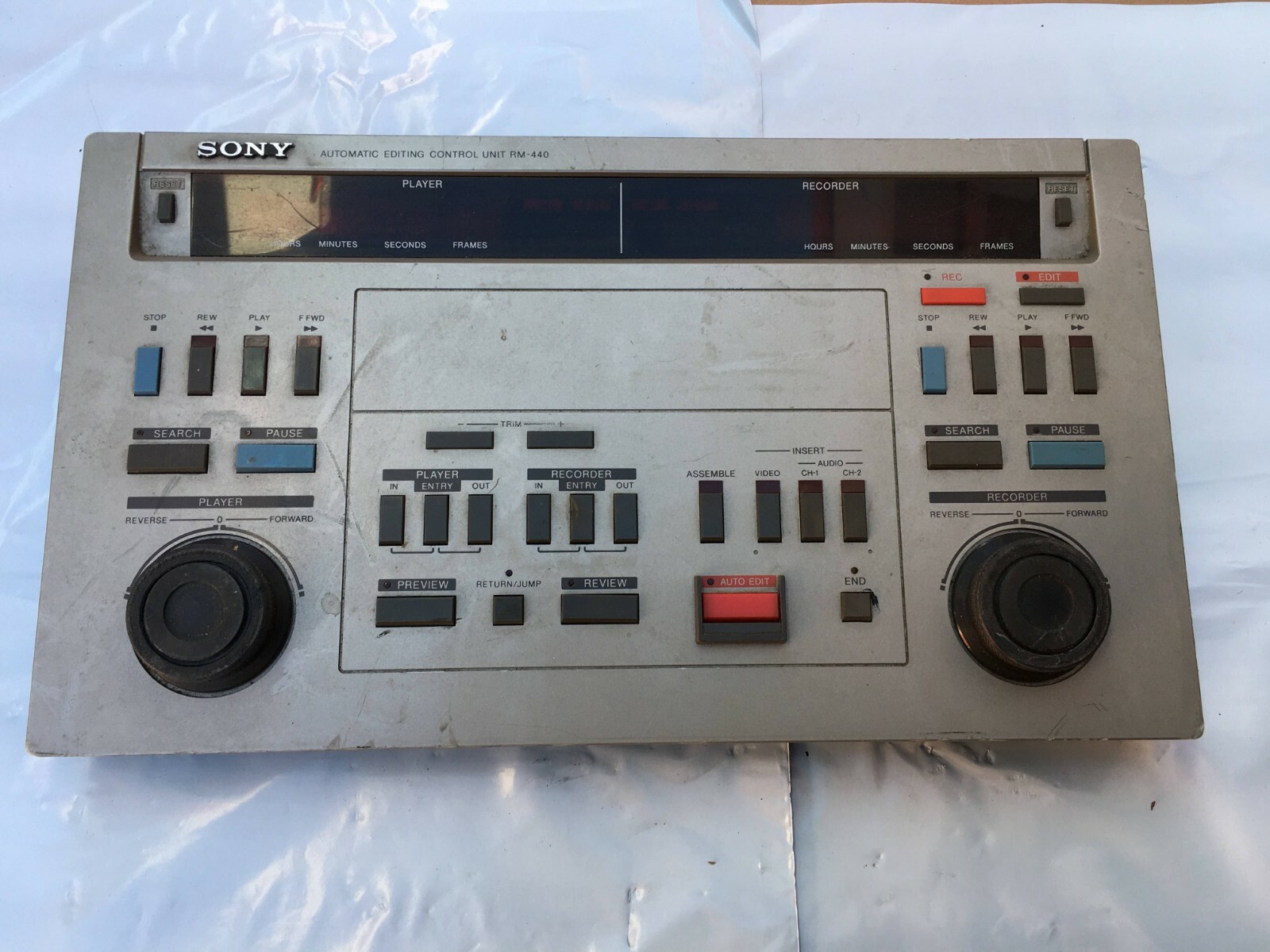 SONY Model RM-440 - Professional Video Automatic Editing Control Unit