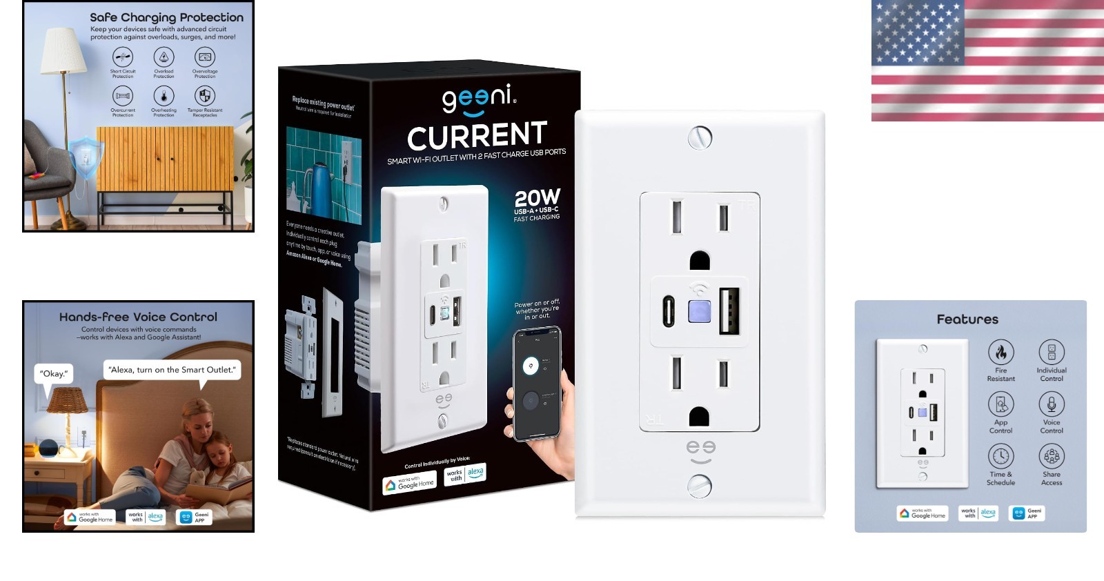 Smart Outlet with Overload Protection & Voice Control - Embed Automation Today!