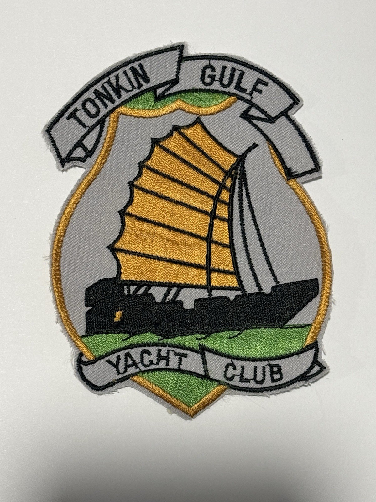 US Navy TONKIN GULF YACHT CLUB Vietnam War Era 3.5”x4.5” US Military Patch