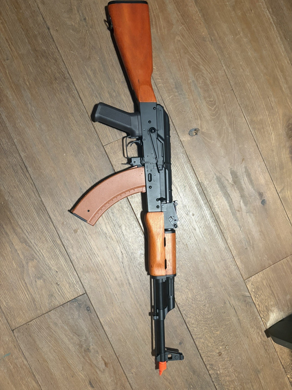 CYMA Full Size AK 47 Full Auto AEG Airsoft Rifle Metal Real Wood Blowback