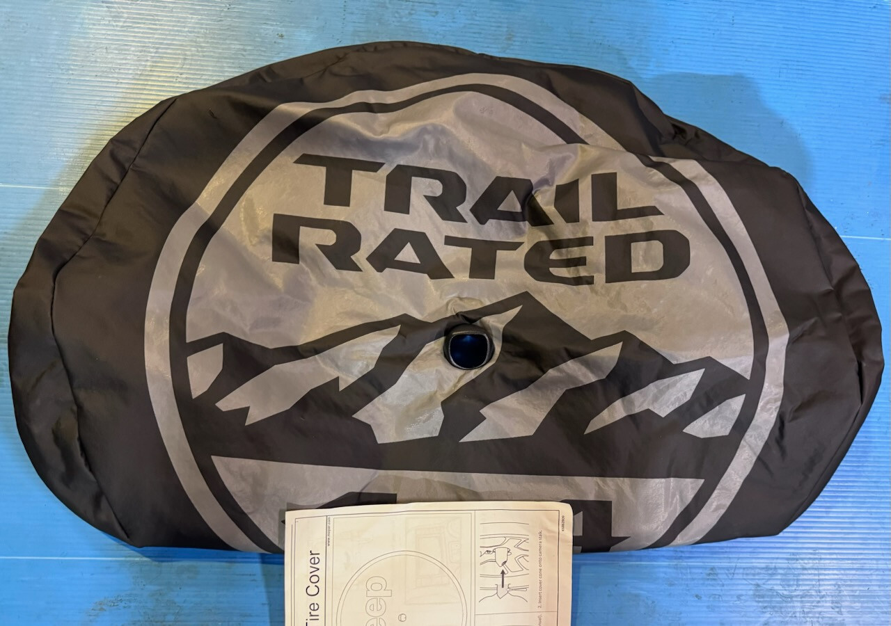 2018-2024 Jeep Wrangler Tire Cover 4X4 Trail Rated 82215438AB