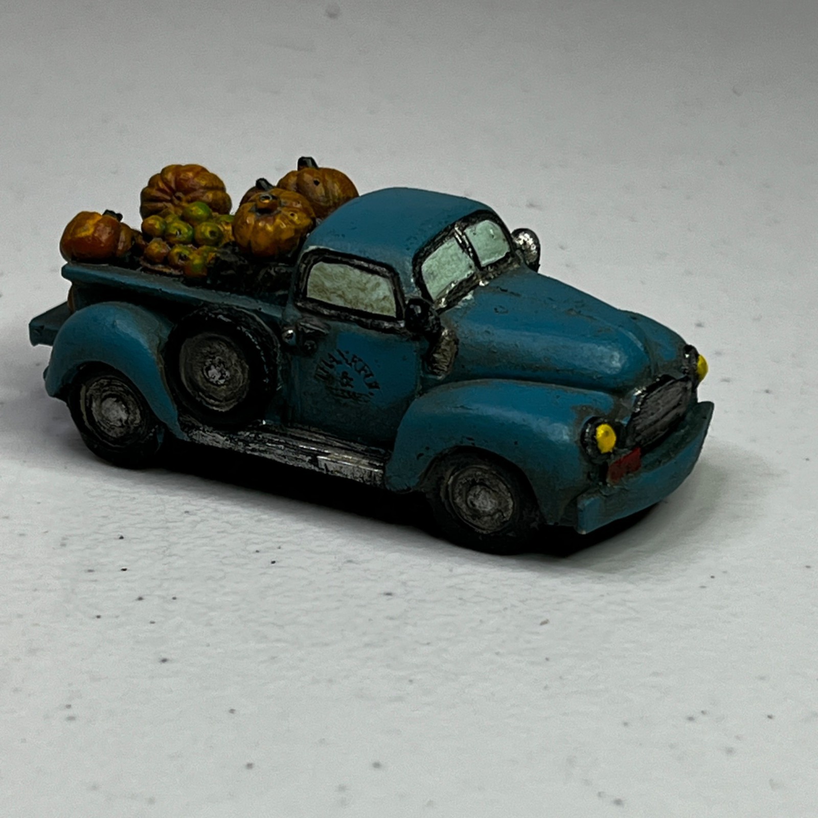 Vintage Thankful And Blessed 1/64 Scale Blue Resin Farm Pickup Truck