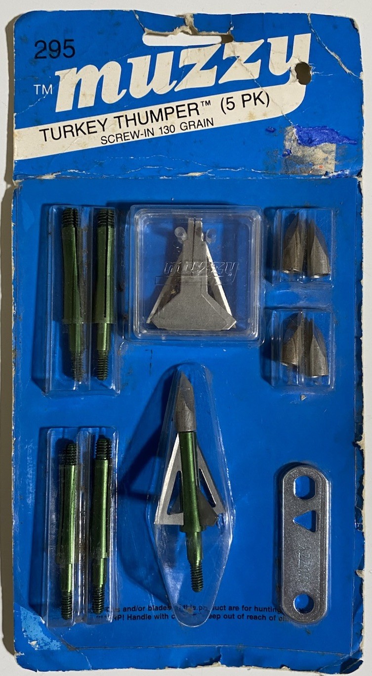 Muzzy Turkey Thumper Broadheads 5 Pack 130 Grain - Bowhunting Hoyt PSE Mathews
