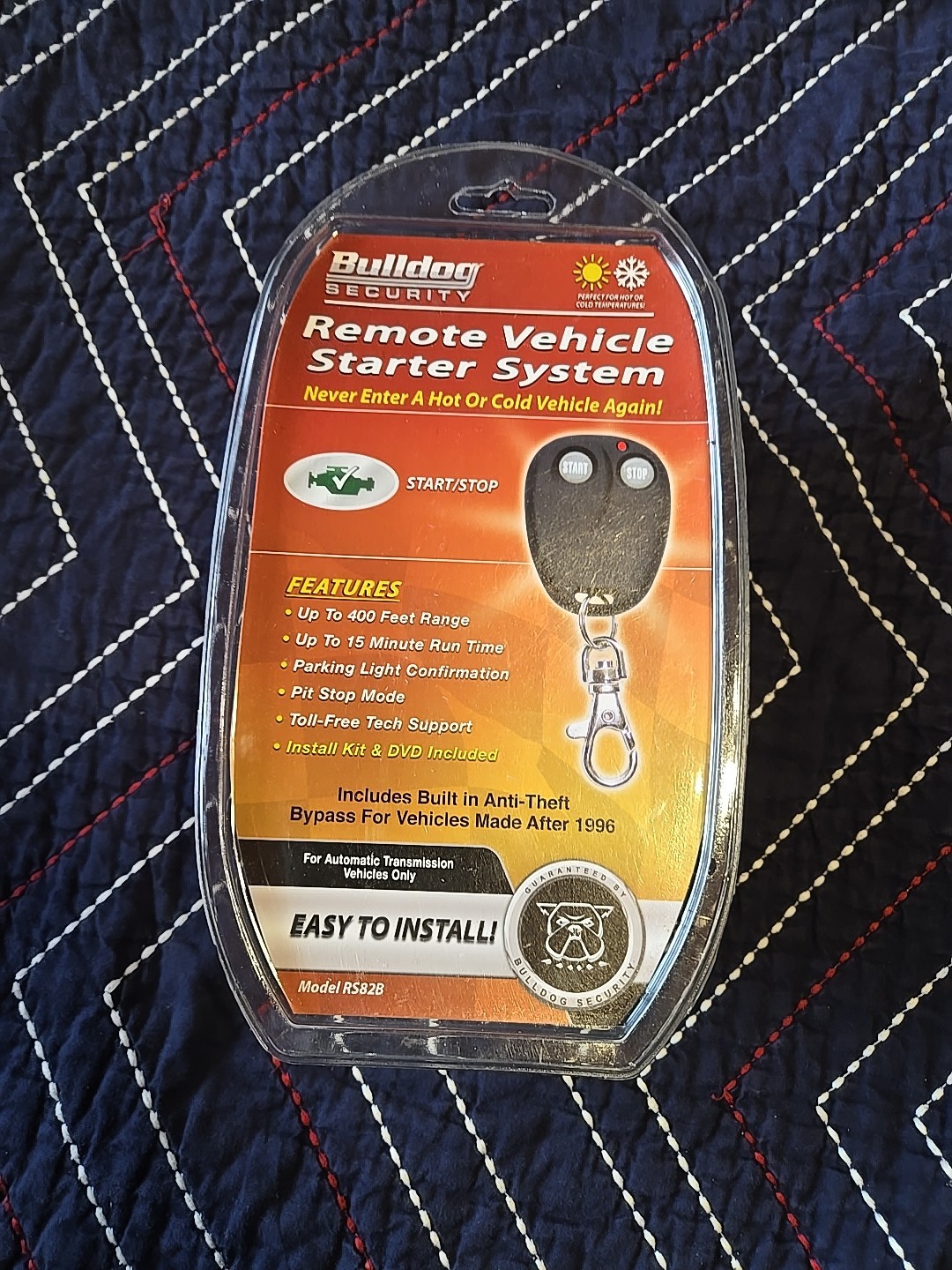 New Bulldog Security RS82B Remote Vehicle Starter System 400 Foot Range