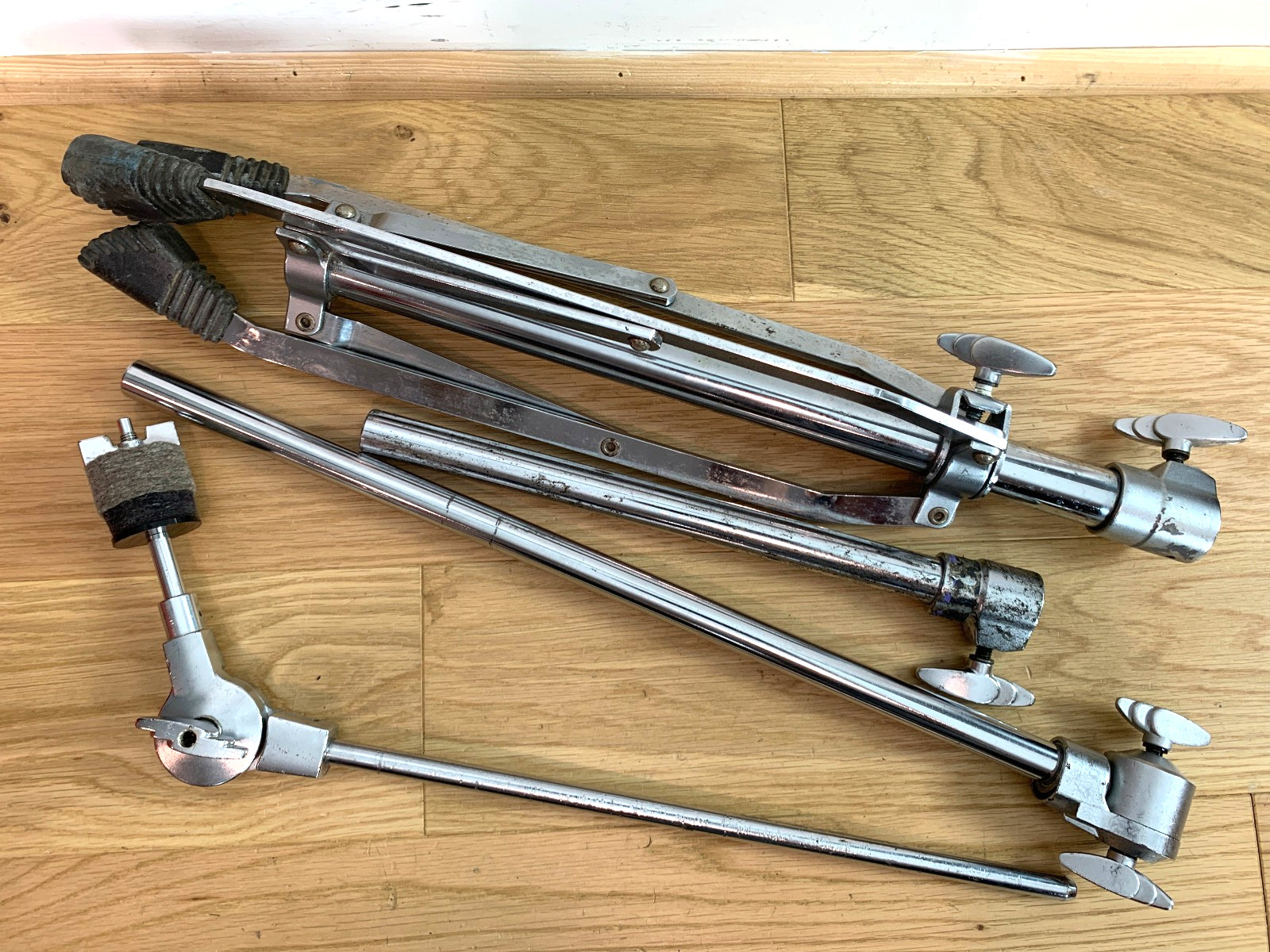 YAMAHA Cymbal Stand Disappearing Boom 3-Tier 90s 00s Vtg Single Braced - Solid!