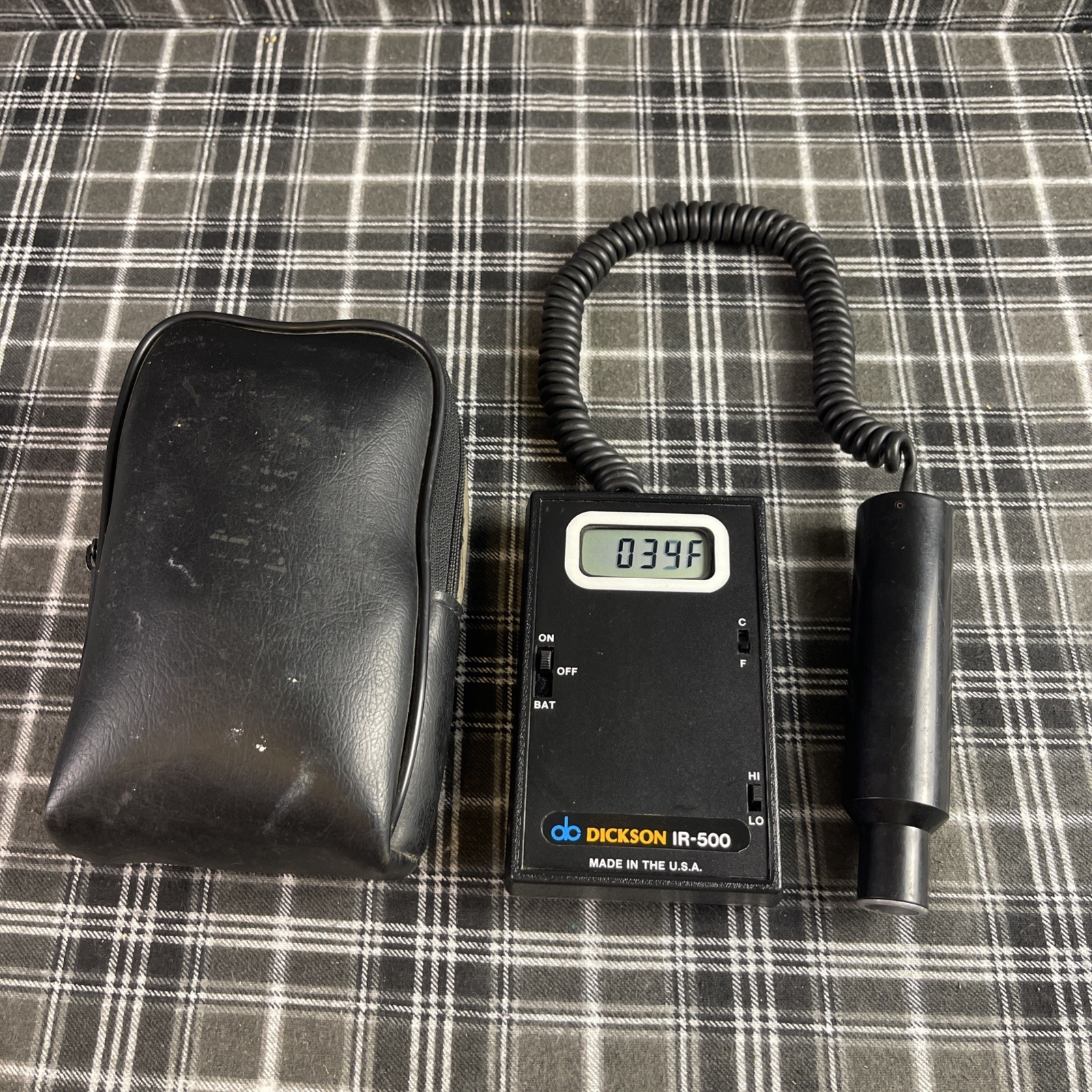 DC Dickson (IR-500) Infrared Temperature Measuring Sensor 9V-DC W/Case
