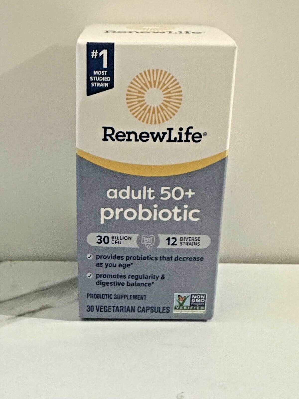 RenewLife Adult 50+ Probiotic 3 Billion CFU - Lot of 19