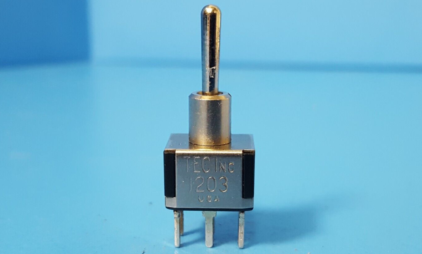 ( 2 PCS) Toggle Switch, 1203, TEC INC., 2A( 250VAC), 5A ( 120VAC)