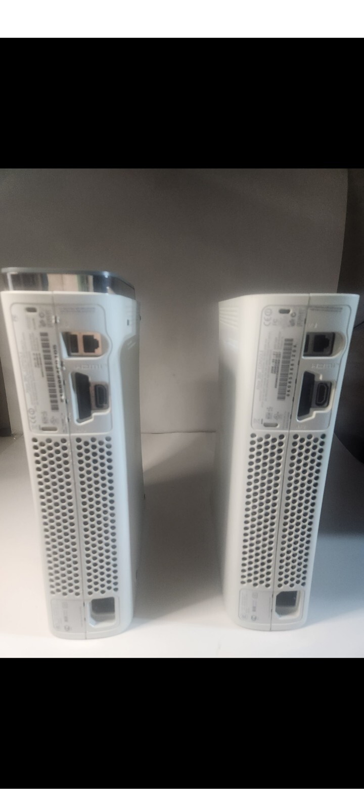 2 Microsoft Xbox 360 Consoles No Cords Untested