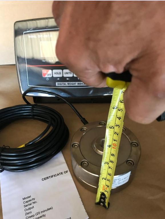 Compression Scale 4) 5K Load cells 20,000 x 1 lb with Low profile, Indicator