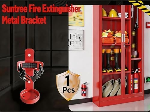 2.5LB Fire Extinguisher Mount, Heavy Duty Quick Release Metal Wall Mount Brac...