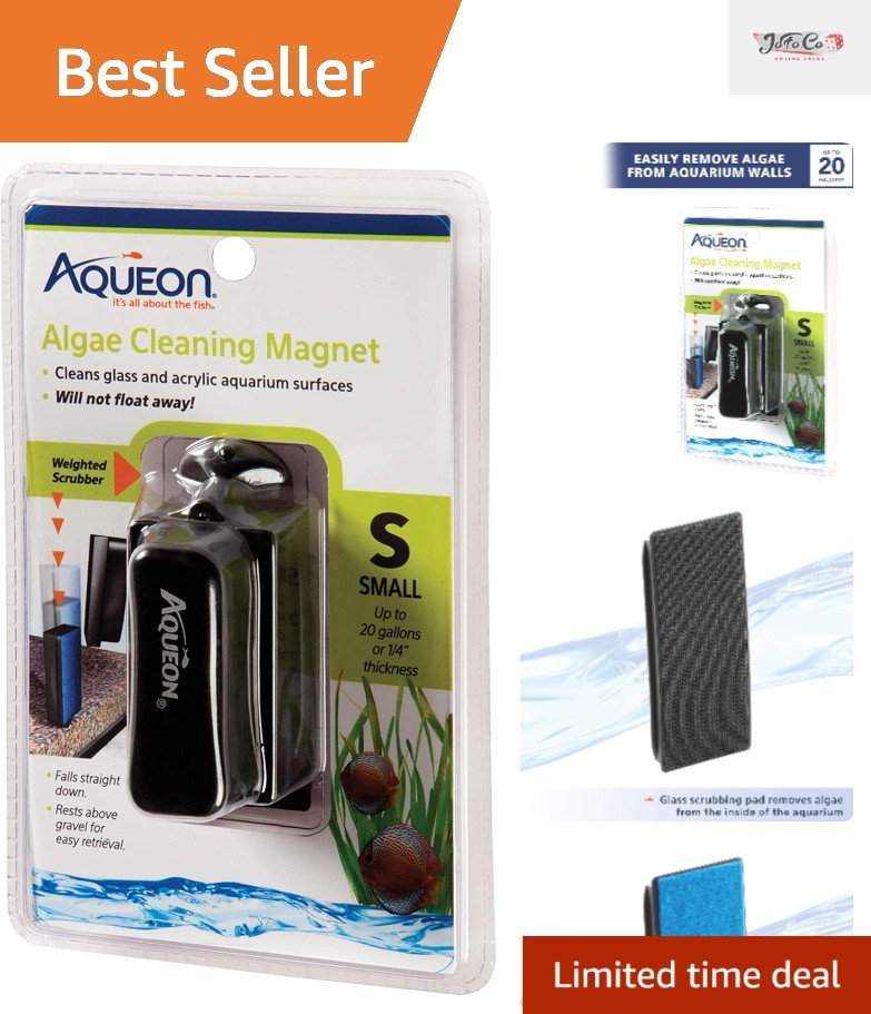 Aquarium Algae Scraper Magnet - Clean Glass & Acrylic Fish Tanks Effortlessly