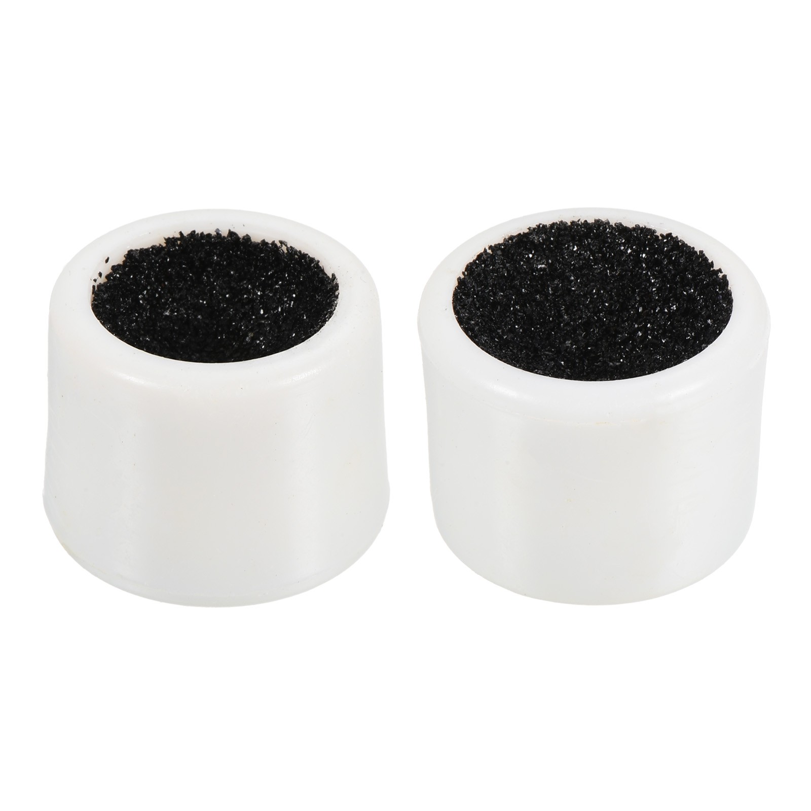 Round Billiard Stick Sander Tip, 2pcs Rubber for Snooker Stick, White