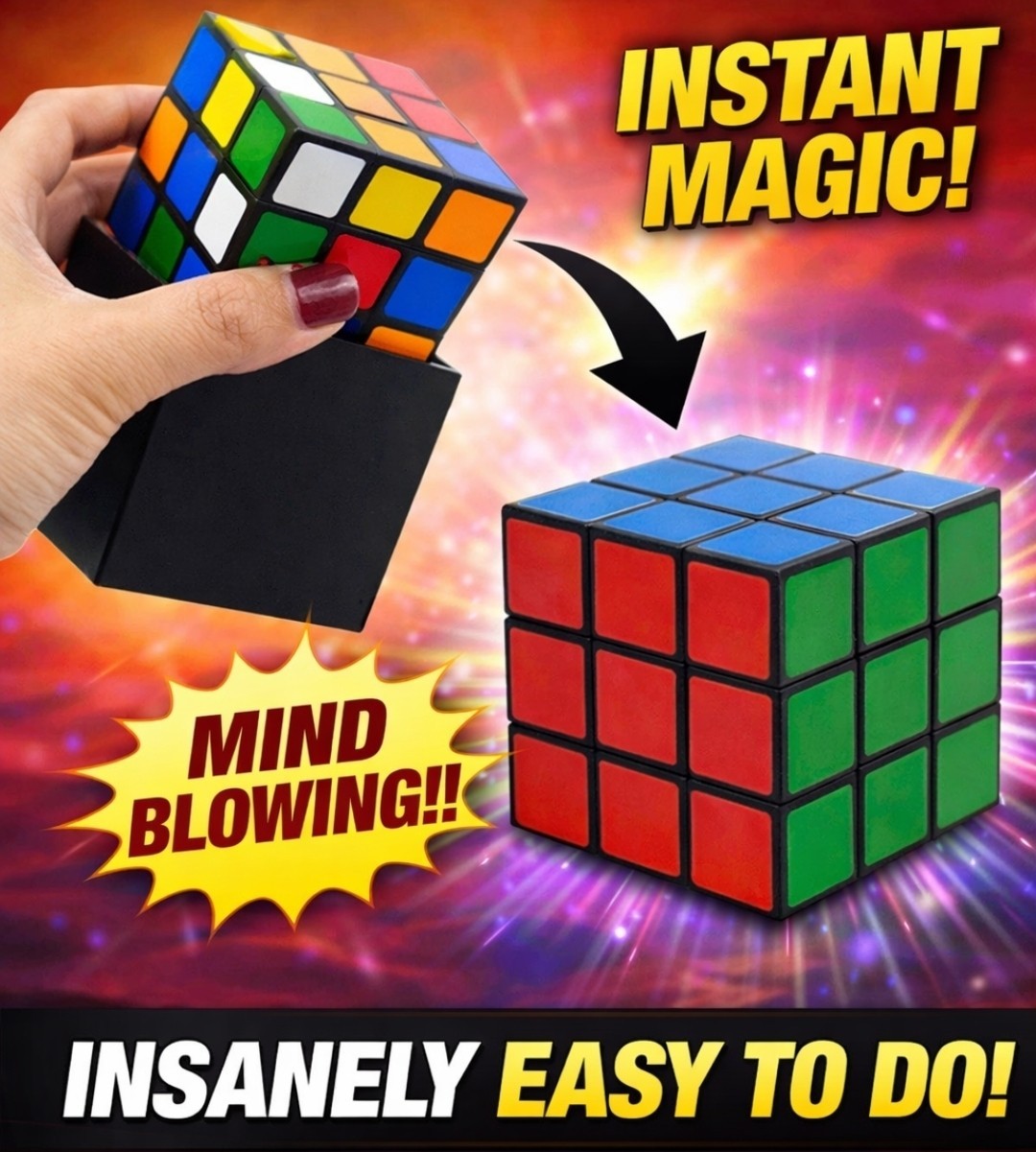 Instant Solve Magic Trick w/ Black Box – Color Changing Sides in a Flash