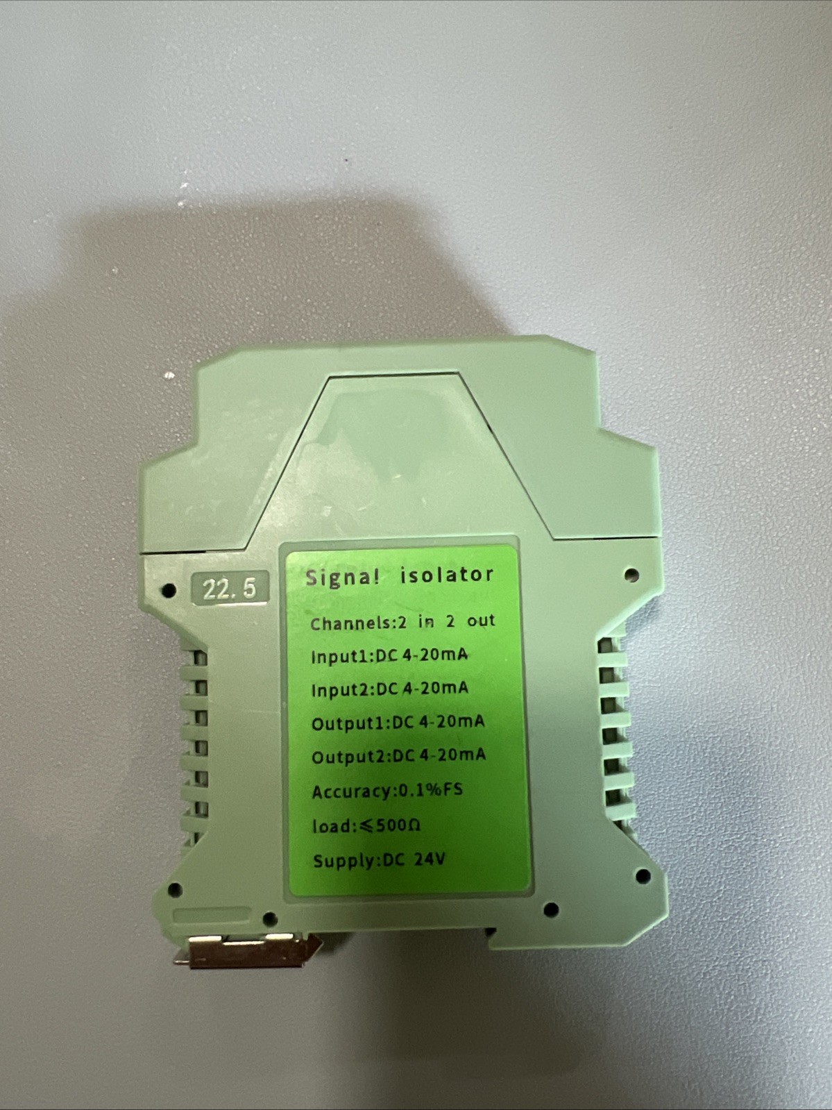 1 IN 2 OUT DC Current Voltage Signal Isolator 4-20mA Analog Signal Transmitter