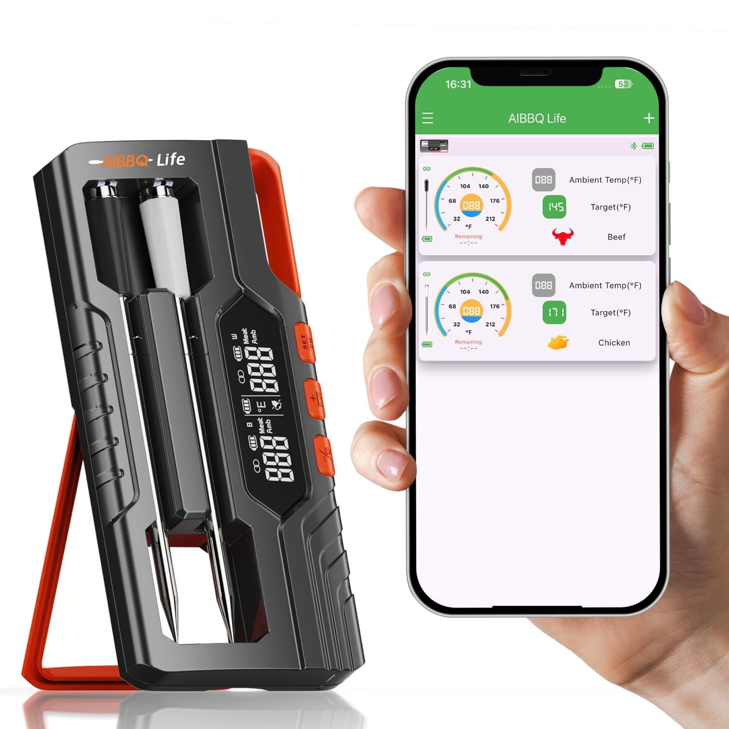 Smart Wireless Probe Meat Thermometer��Barbecue and Smoking Application Control