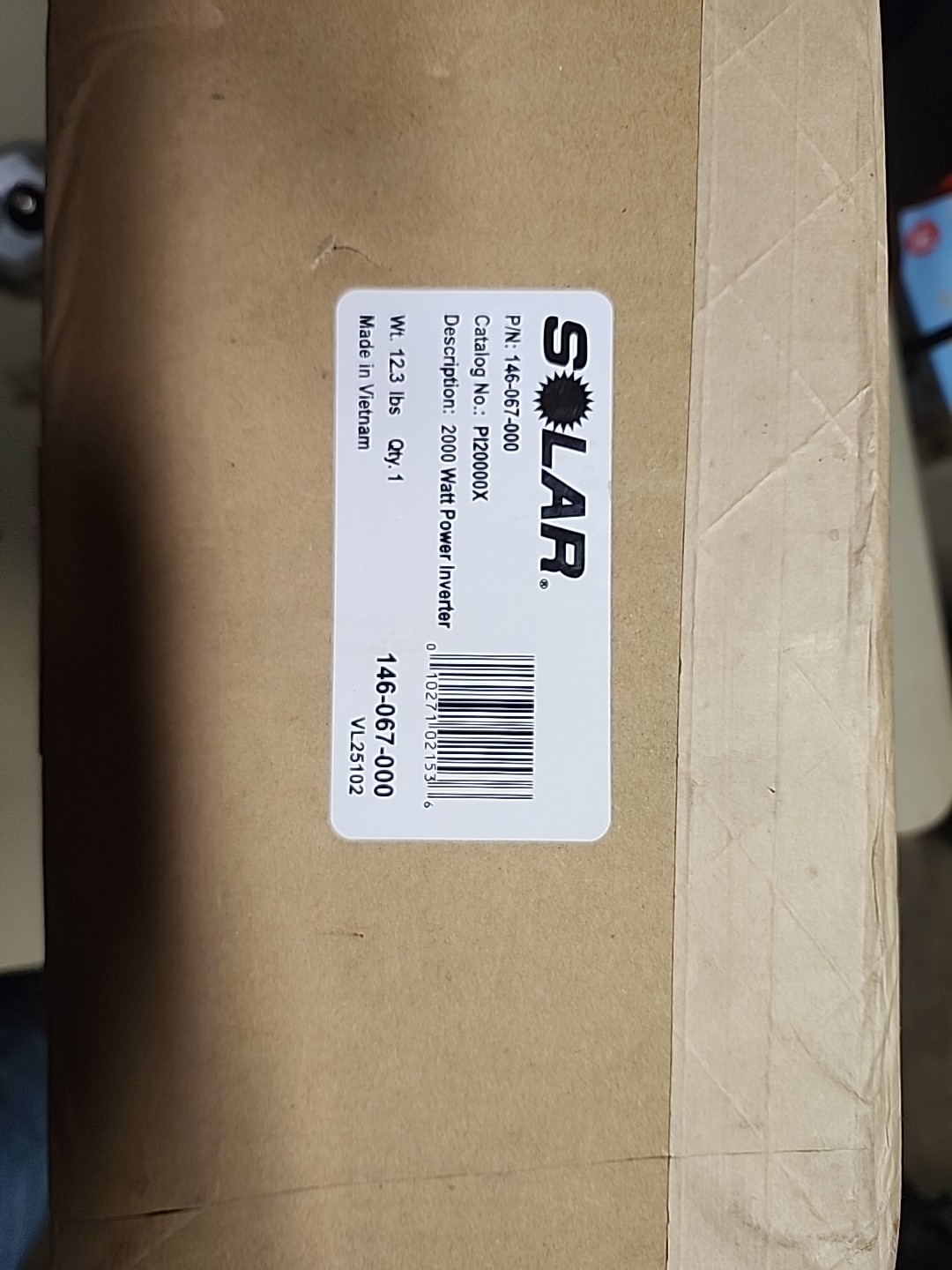 Solar PI20000X SOLAR 2000 Watt Power Inverter