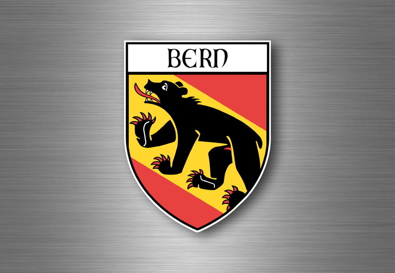 Sticker Car Motorcycle Coat Of Arms City Flag Emblem Bern Switzerland