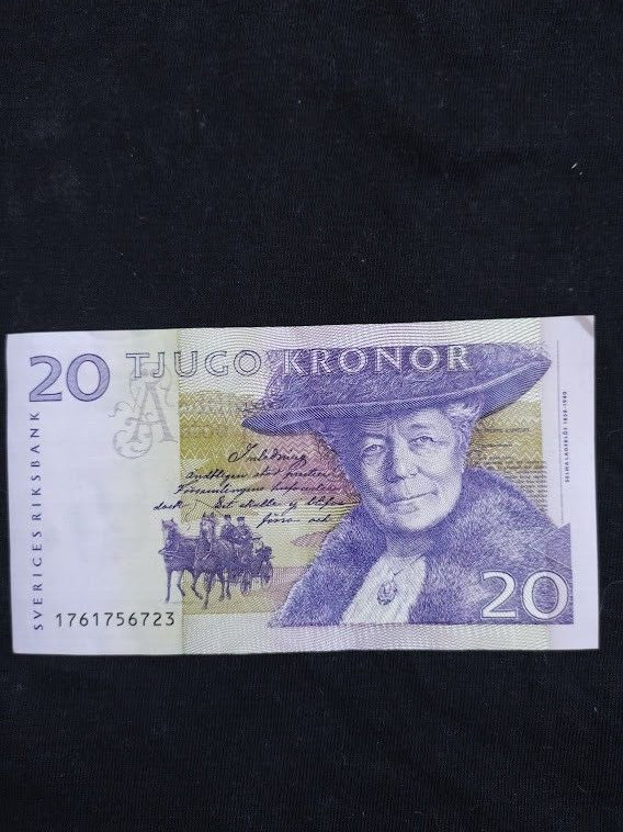 20 kroner Sweden banknote (17 items) HORSE CARRAIGE GOOSE