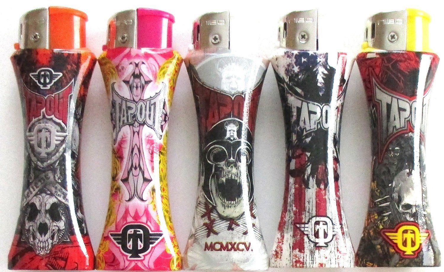5 TAPOUT CURVE LIGHTERS /Electronic Refillable Lighter (Without Gas)