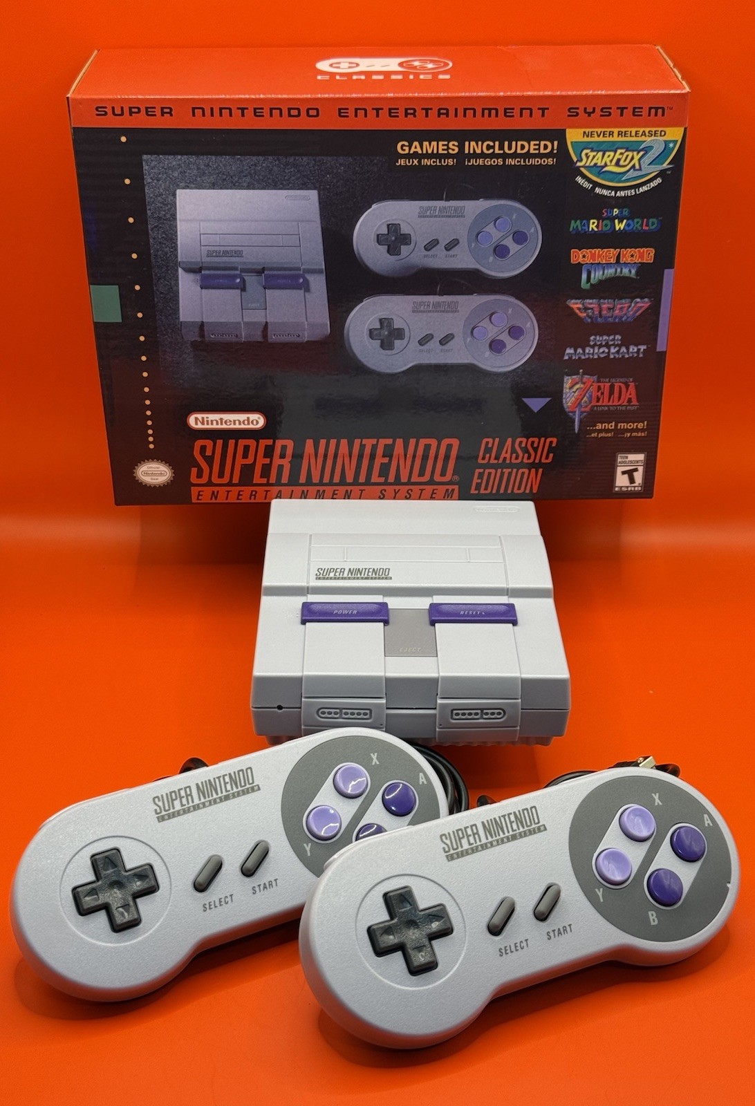 Super Nintendo SNES Mini Console With Complete SNES and NES Libraries.