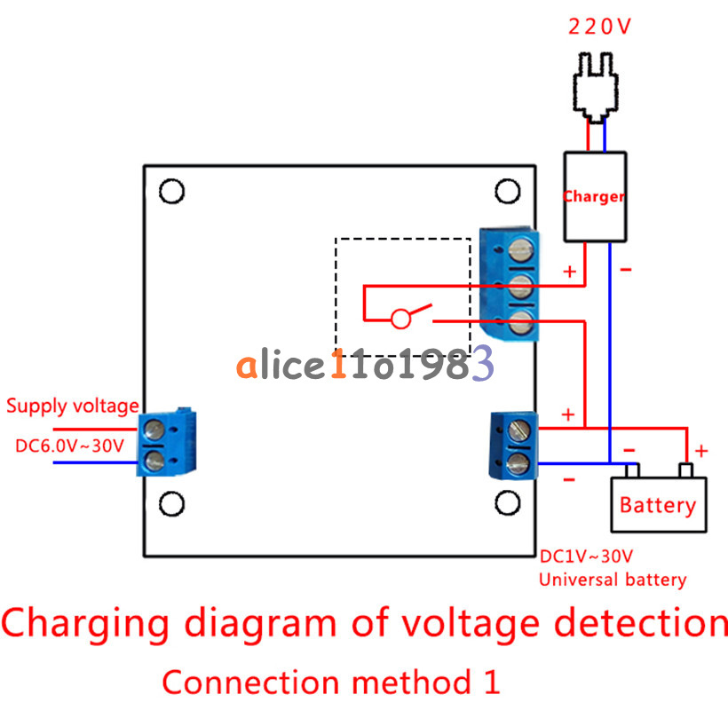 1-Channel Relay Module Trigger Delay Cycle Timer Circuit Switch Adjustable 6-30V
