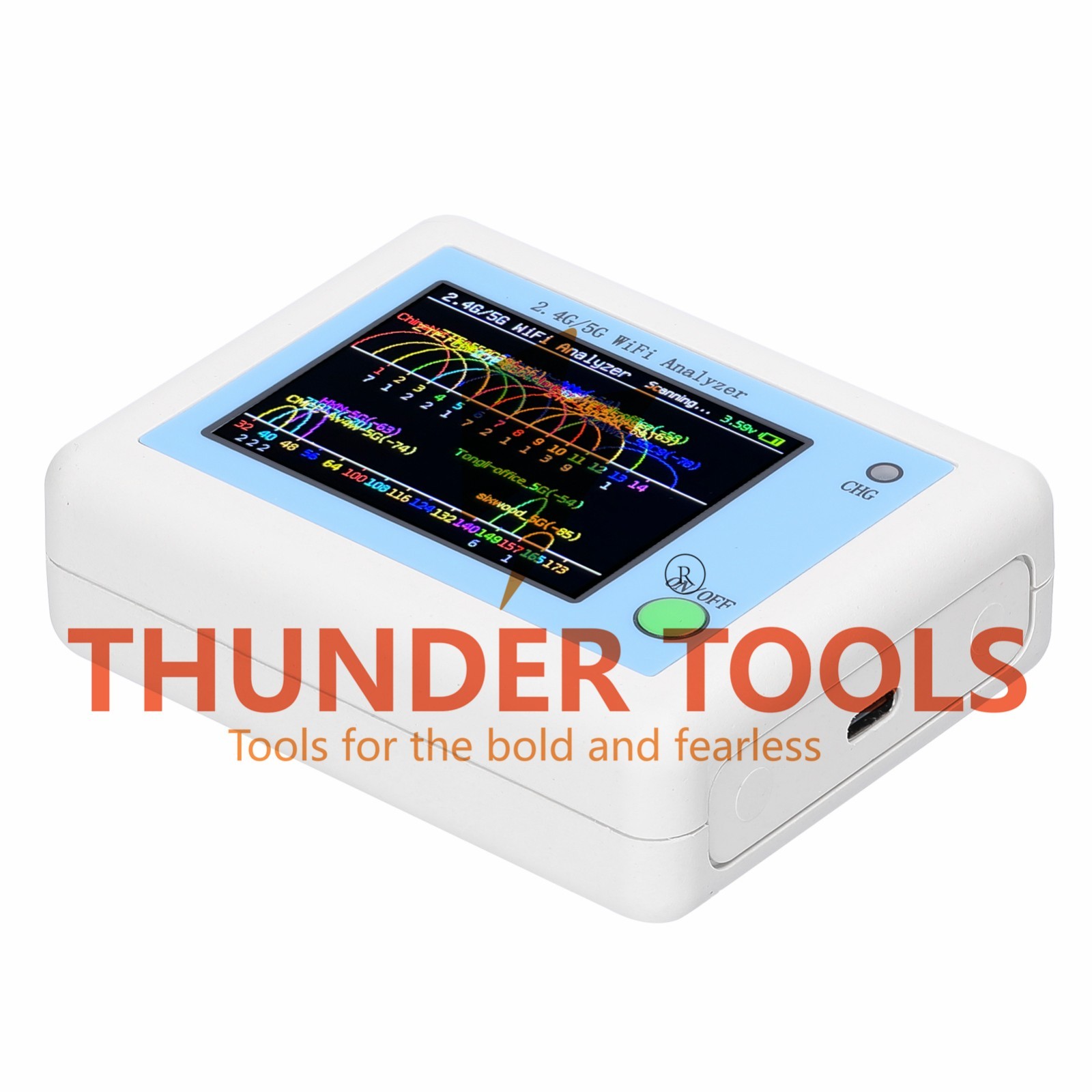 Thunder Tools WIFI Signal Scanner 2.4G/5G WIFI Signal Usage Analyzer