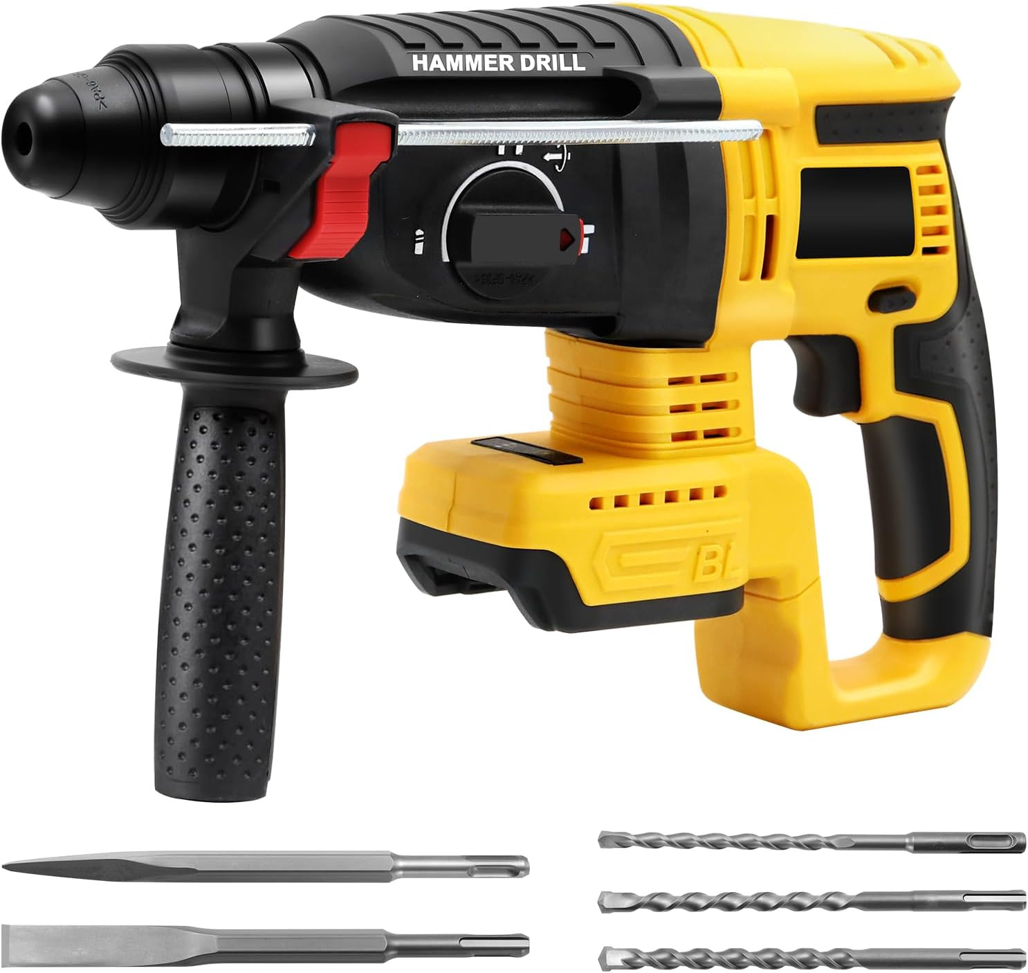 Cordless SDS Hammer Drill for Dewalt 20V MAX Battery, Brushless Rotary Hammer Dr