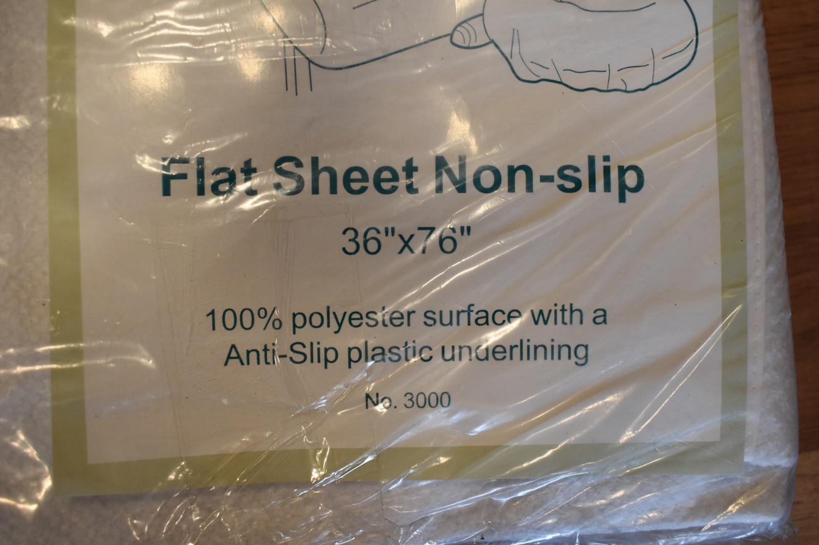 Flat Sheet NON SLIP 36" x 76" 100% Polyester BRAND NEW