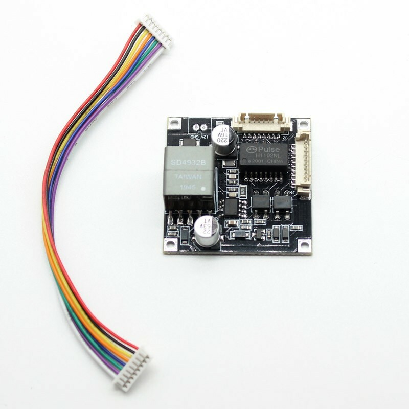 Input DC 44V-57V cctv ip camera POE module PCB board output DC12V for ip camera