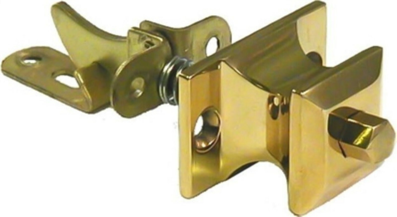 PUSH BUTTON LATCH Square Knob brass cabinet cupboard pull door drawer antique