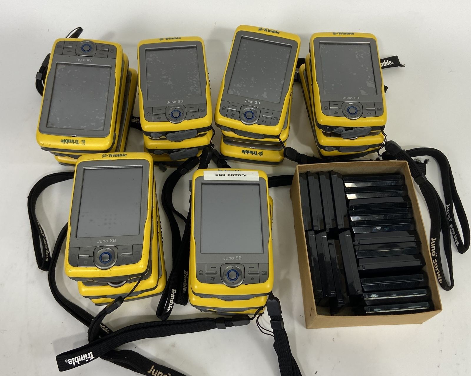 Lot of (18) Trimble JUNO SB 66410-00 GPS Mapping Data Collector *Parts Repair*