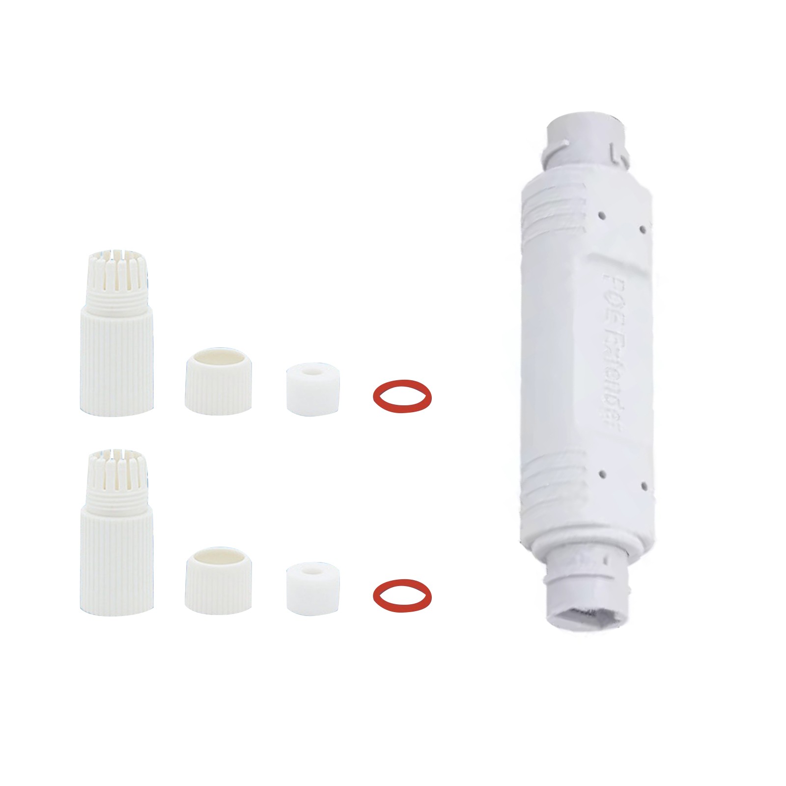 Waterproof POE Repeater 100mbps IEEE802.3af/at Extend 100M Transmission Distance
