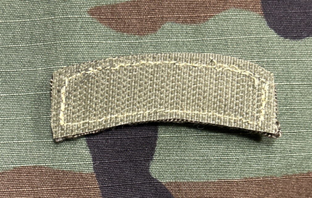 US Army Sapper Tabs (2) w/ Hook BDU OD Green