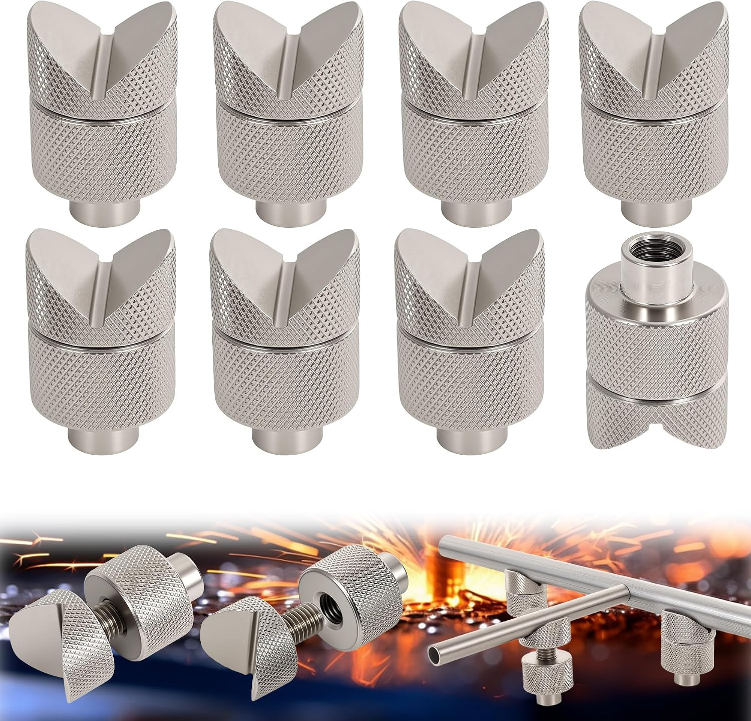 8 Pack Welding Table Fixture Pins - Adjustable Height, Welding Table