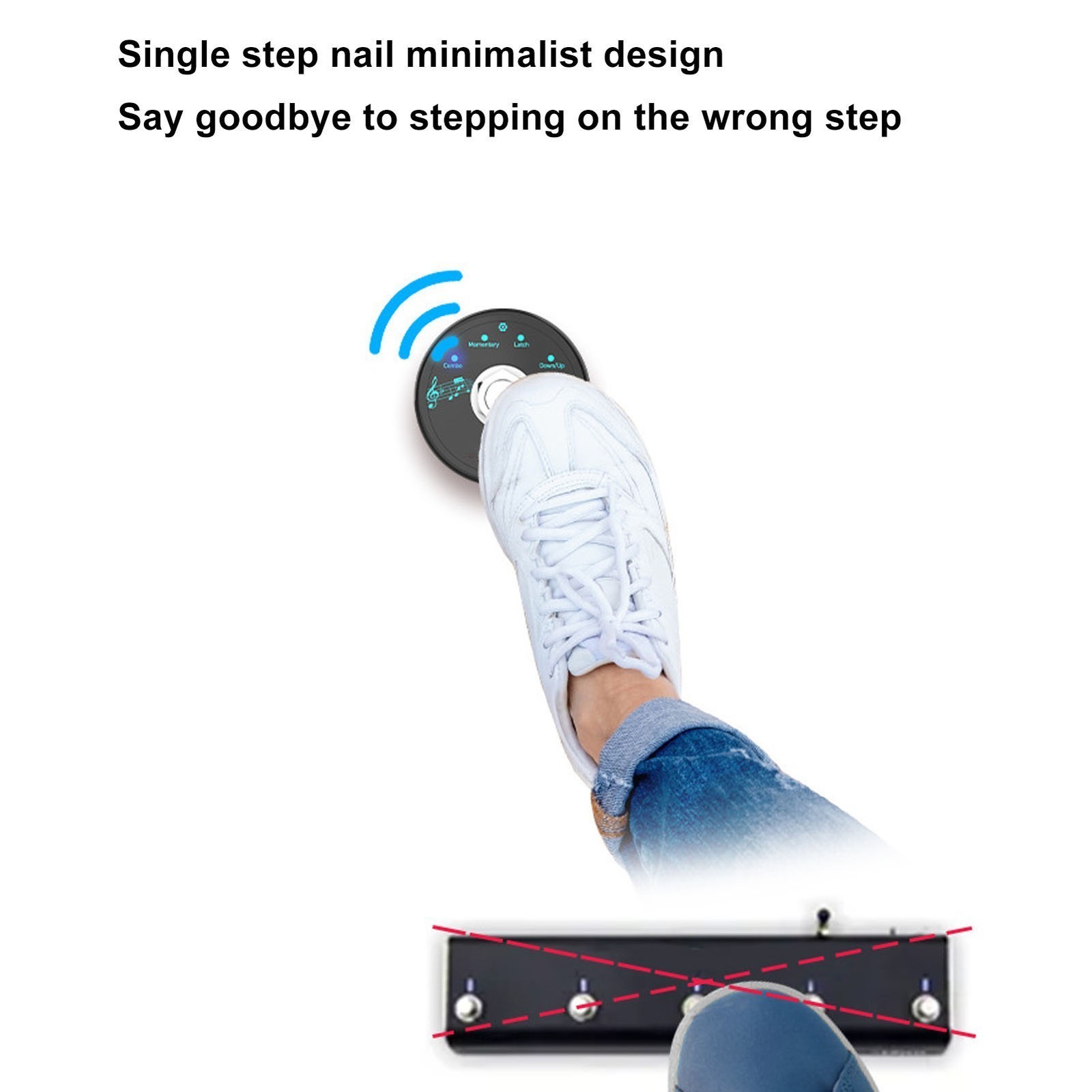 BT 5.1 MIDI Foot Controller Wireless Multifunctional USB MIDI Controller