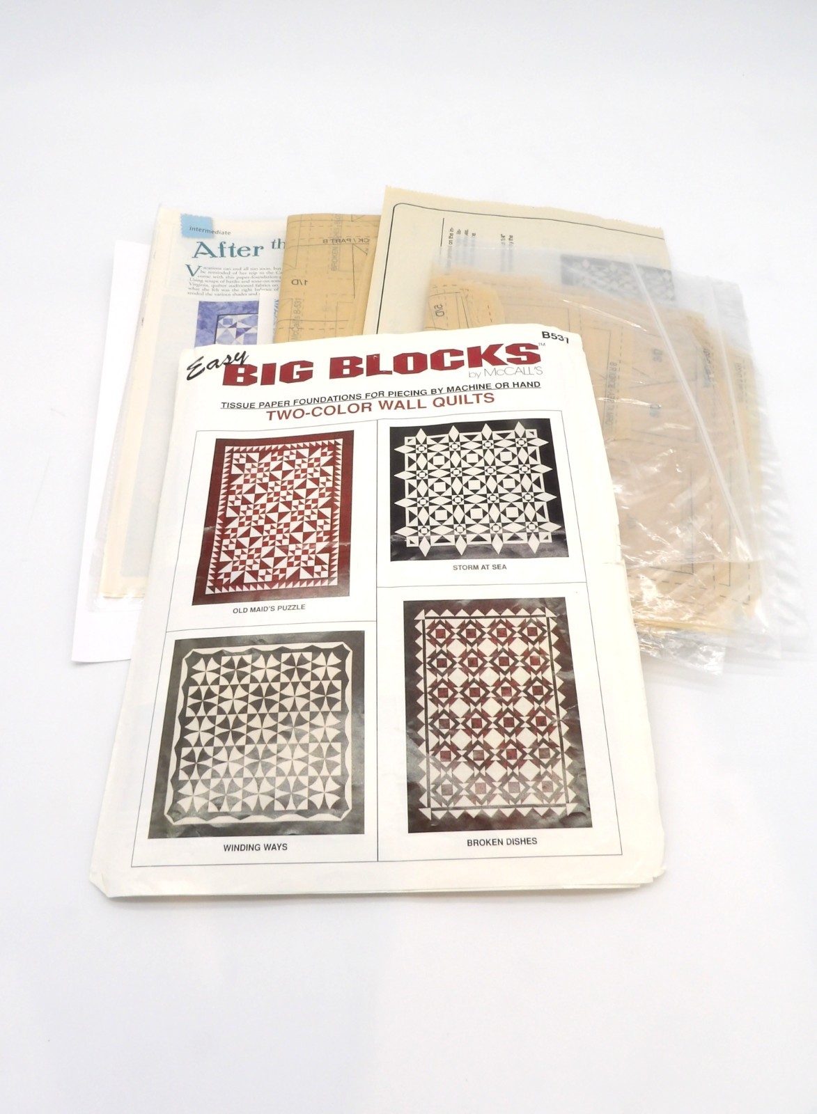 McCall's Big Blocks Two-Color Wall Quilts Pattern