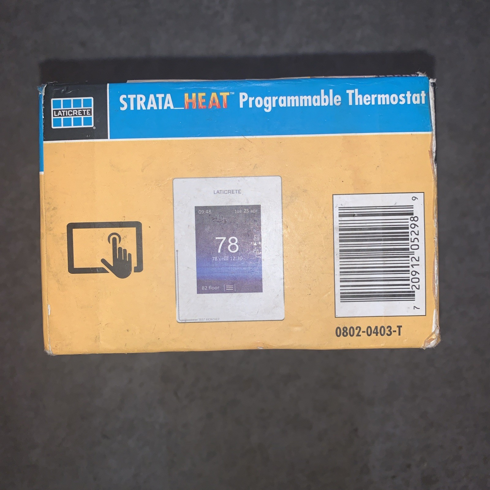 Laticrete 0802-0403-T STRATA HEAT Smart Touch LCD Programmable Thermostat