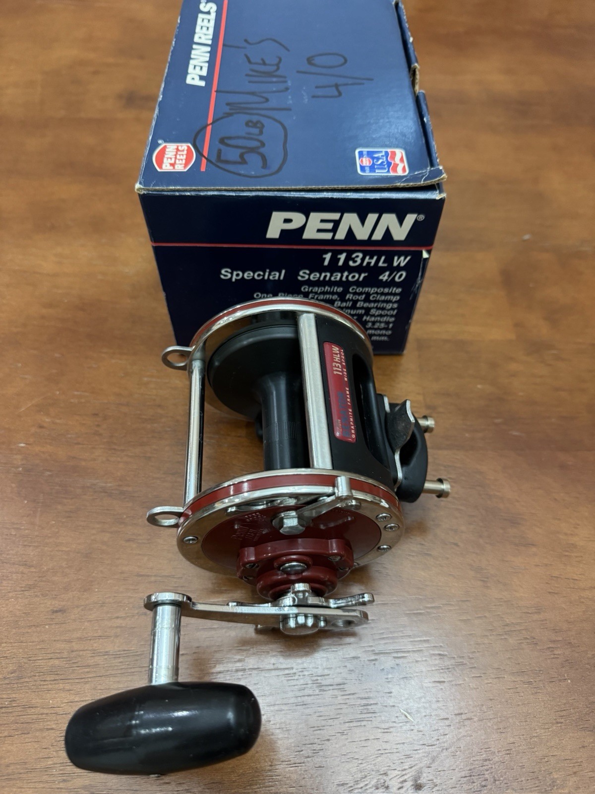 Penn Senator 4/0 113HLW With Original Box & Paperwork