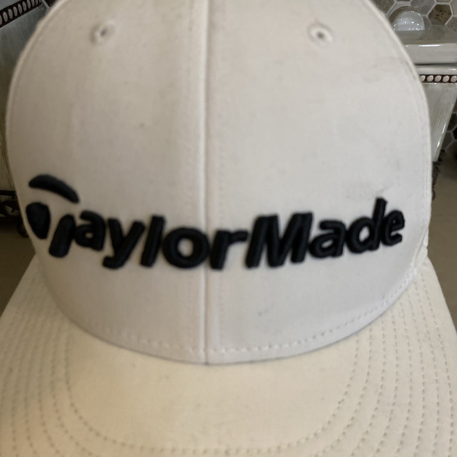 TaylorMade SIM2 TP5 Tour Ultra Lite Performance SnapBack White Golf Hat Cap