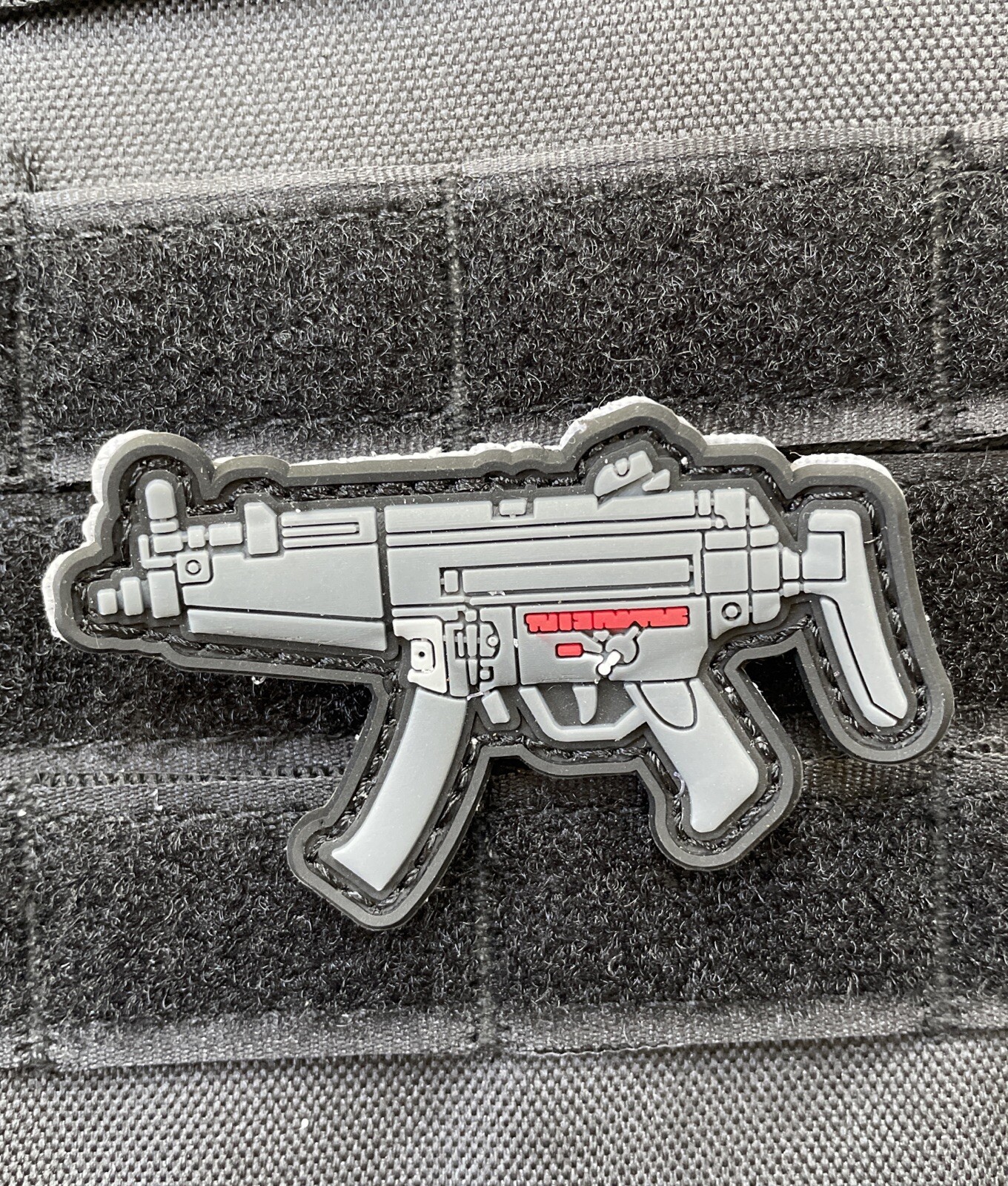 MP5 Heckler & Koch SMG Submachine Gun Army Weapon Tactical Morale Patch PVC
