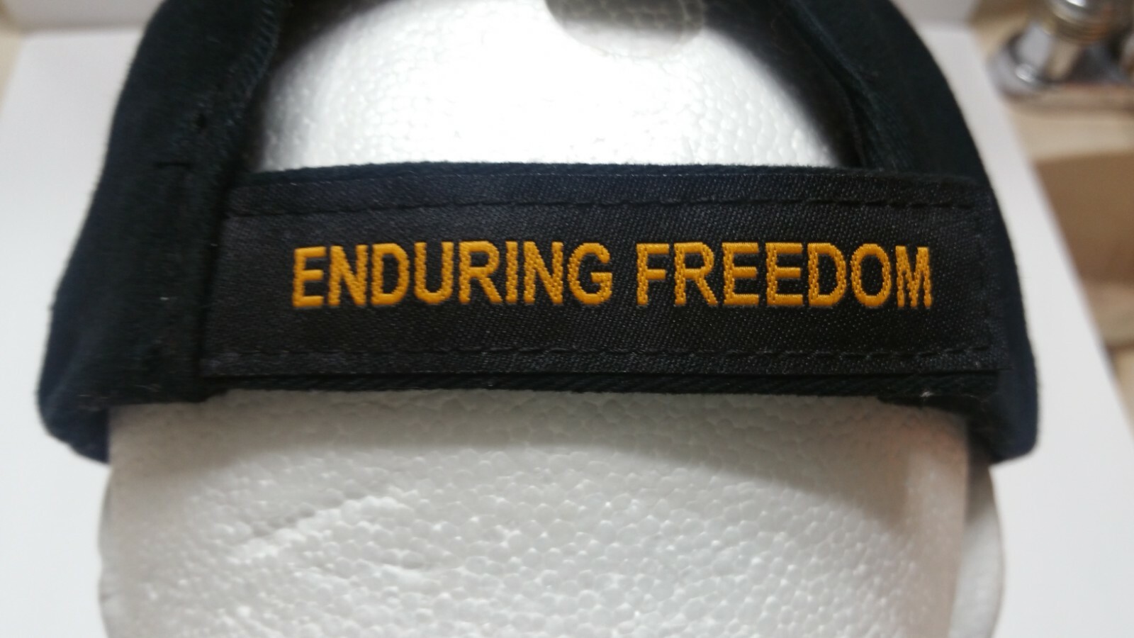 Operation Enduring Freedom- One size, Adjustable Closure Back-Black, box shipped
