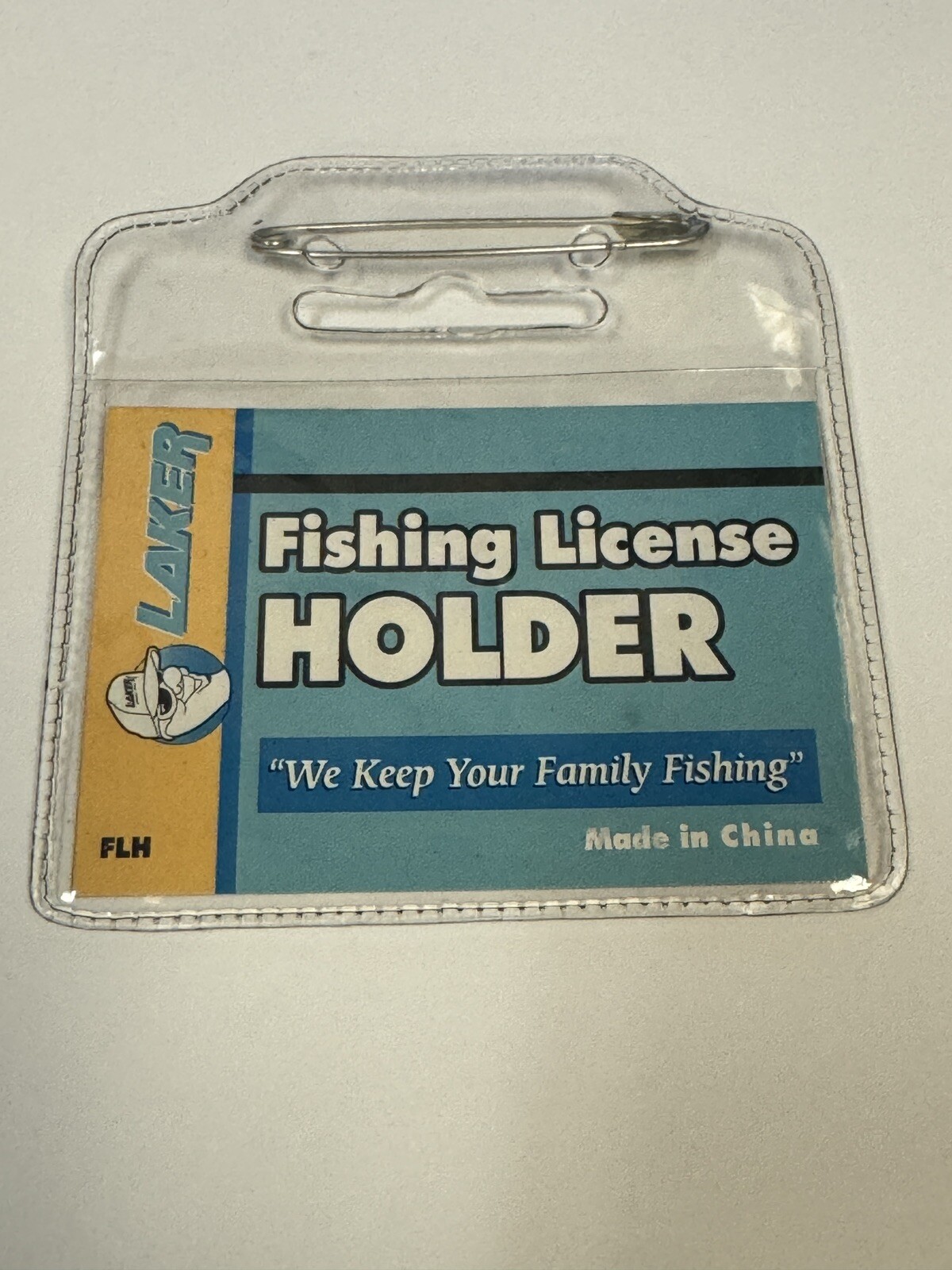 Laker Fishing License Holder Pin On Flap Closure Badge