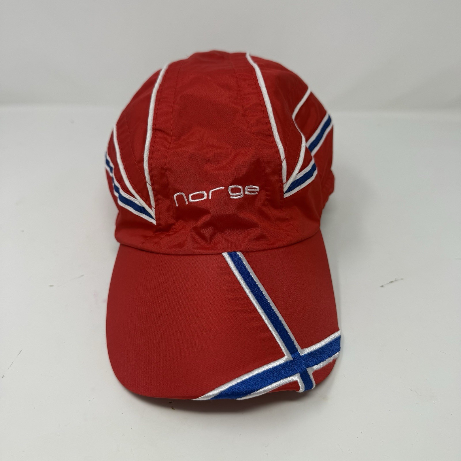 WayNor Norris Norge Norway Adjustable Water Proof Hat Cap 58cm Cycling Red